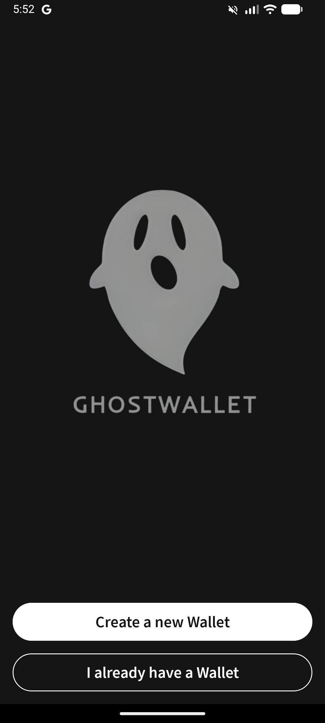 GhostWallet Splash
