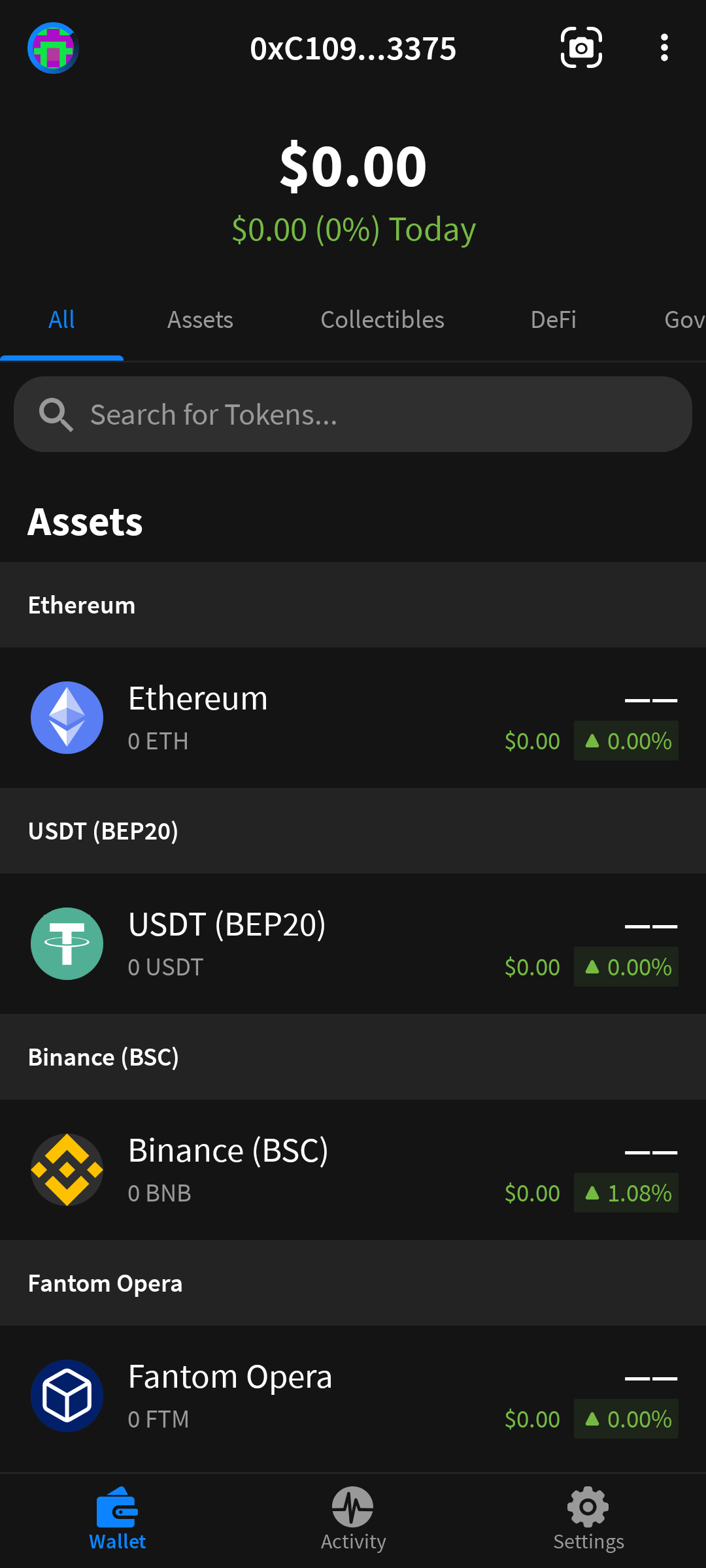 GhostWallet Main Wallet