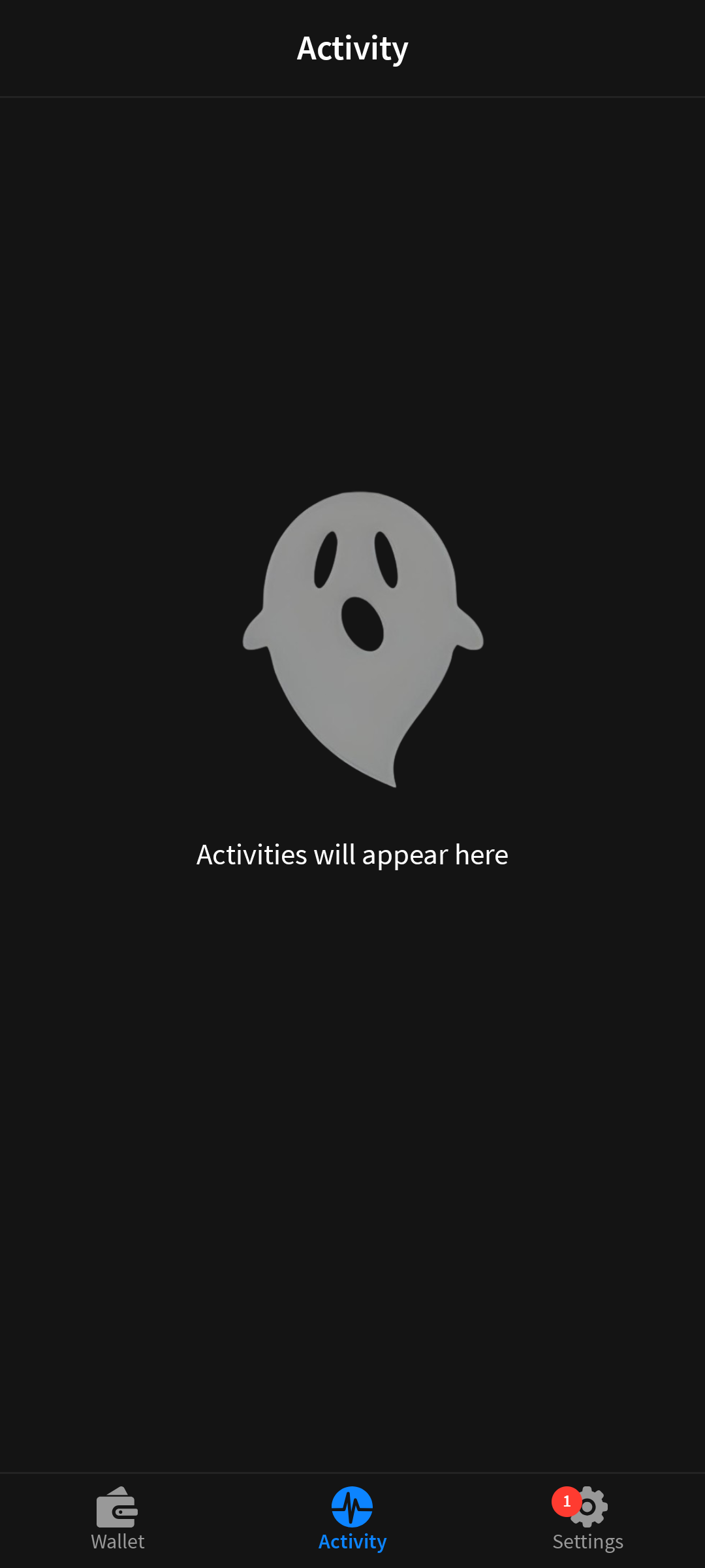 GhostWallet Activity